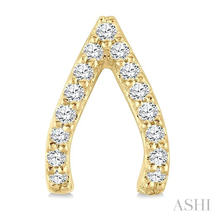 Wishbone Petite Diamond Fashion Earrings