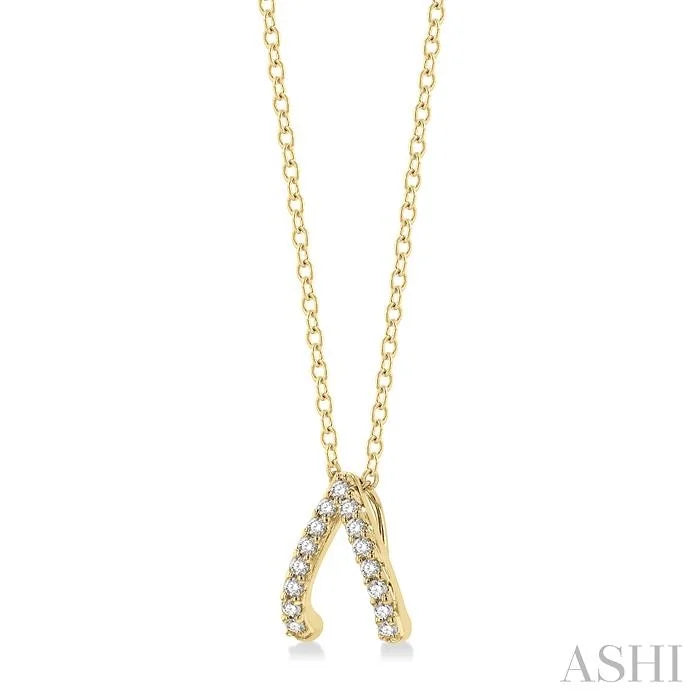 Wishbone Petite Diamond Fashion Pendant