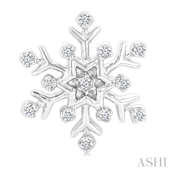 Snowflake Petite Diamond Fashion Earrings