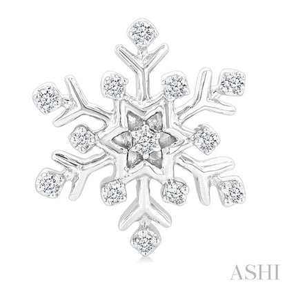 Snowflake Petite Diamond Fashion Earrings