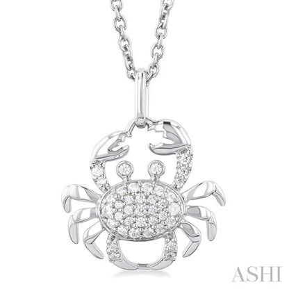 Crab Petite Diamond Fashion Pendant