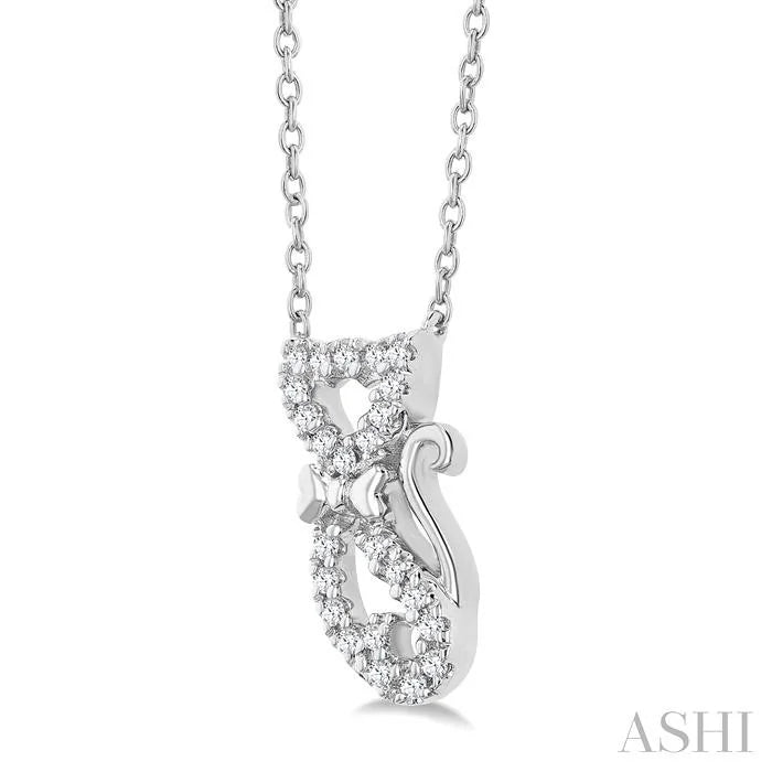 Cat Petite Diamond Fashion Pendant