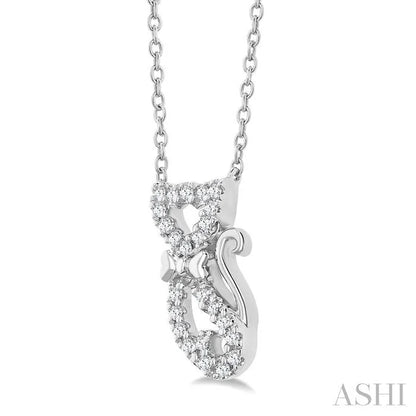 Cat Petite Diamond Fashion Pendant