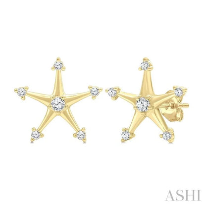 Star Petite Diamond Fashion Earrings