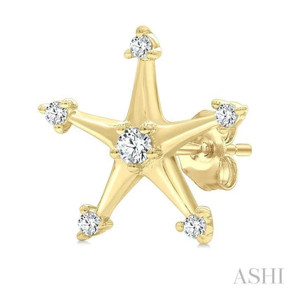 Star Petite Diamond Fashion Earrings