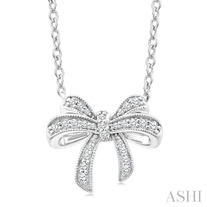 Bow Petite Diamond Fashion Pendant