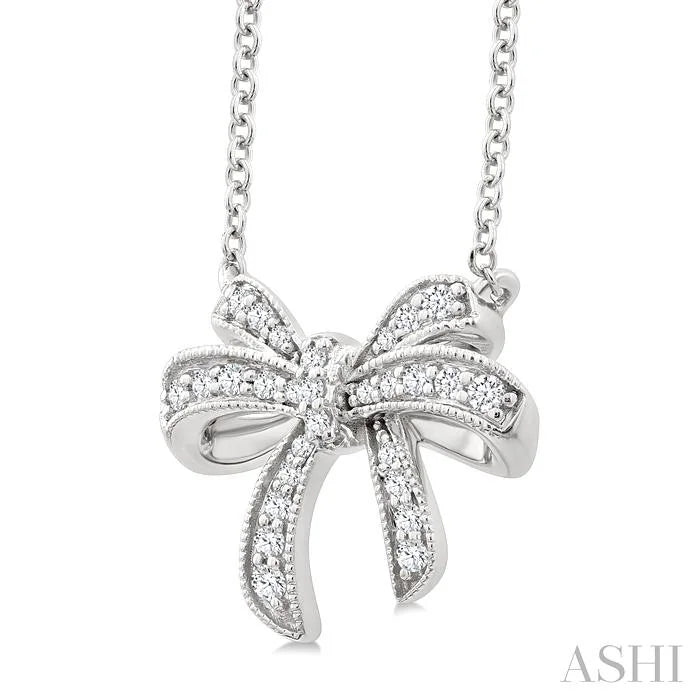 Bow Petite Diamond Fashion Pendant