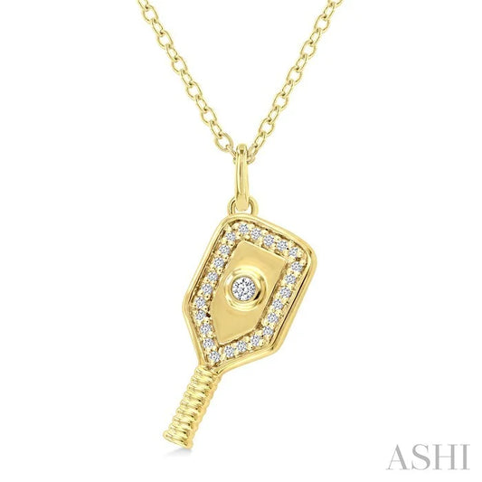 Pickleball Petite Diamond Fashion Pendant
