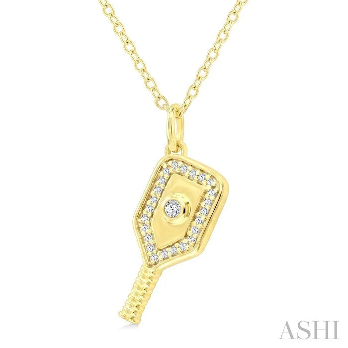 Pickleball Petite Diamond Fashion Pendant