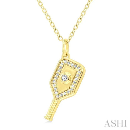 Pickleball Petite Diamond Fashion Pendant