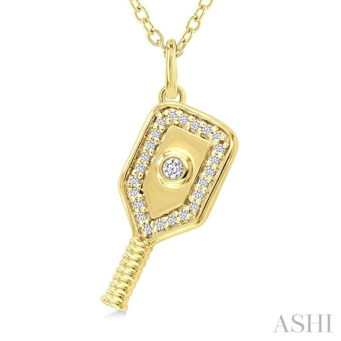 Pickleball Petite Diamond Fashion Pendant
