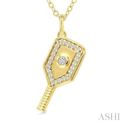 Pickleball Petite Diamond Fashion Pendant