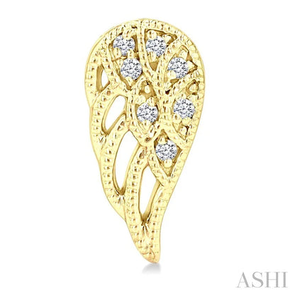 Angel Wings Petite Diamond Fashion Earrings