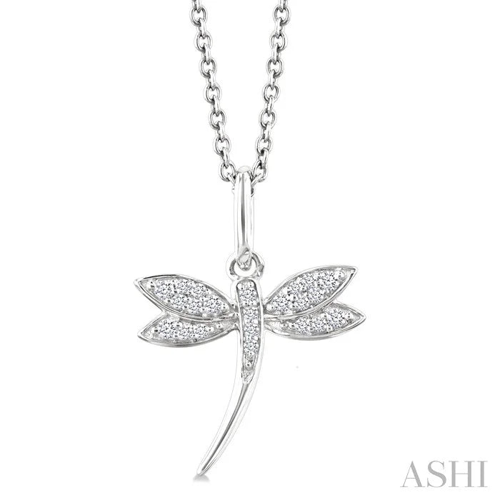 Dragonfly Petite Diamond Fashion Pendant