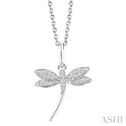 Dragonfly Petite Diamond Fashion Pendant