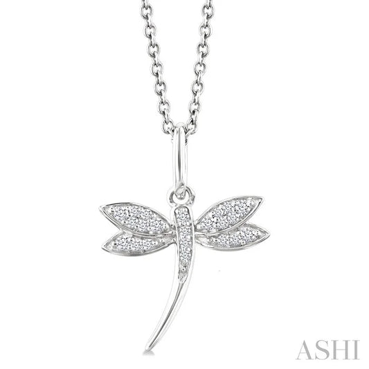 Dragonfly Petite Diamond Fashion Pendant