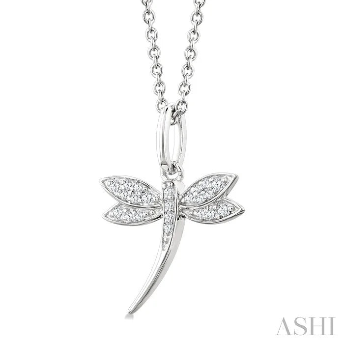 Dragonfly Petite Diamond Fashion Pendant