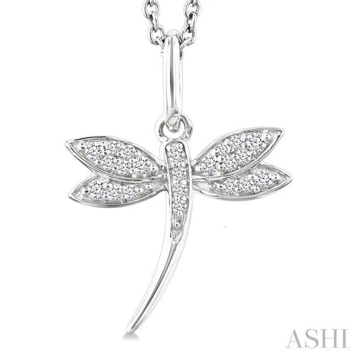 Dragonfly Petite Diamond Fashion Pendant