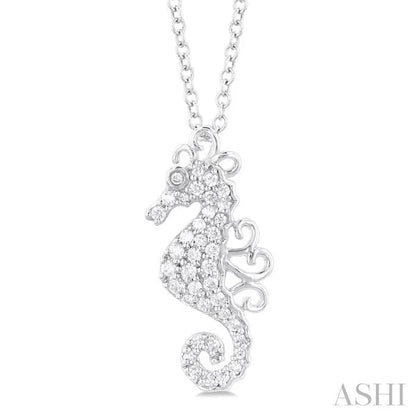 Seahorse Petite Diamond Fashion Pendant