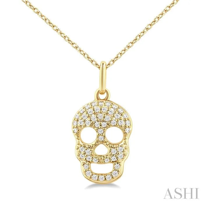 Skull Petite Diamond Fashion Pendant