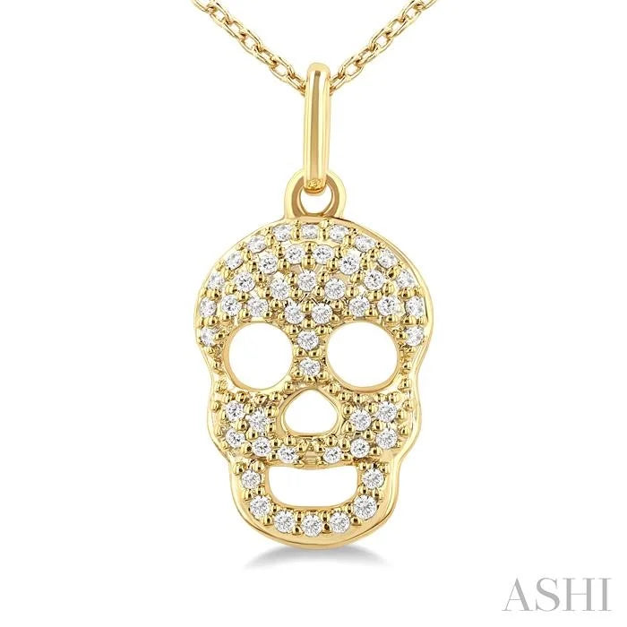 Skull Petite Diamond Fashion Pendant