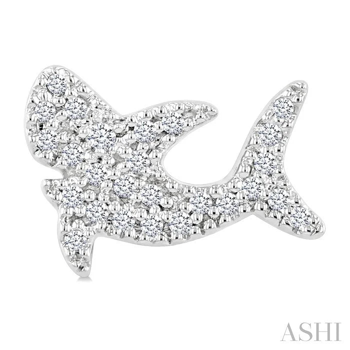 Shark Petite Diamond Fashion Earrings