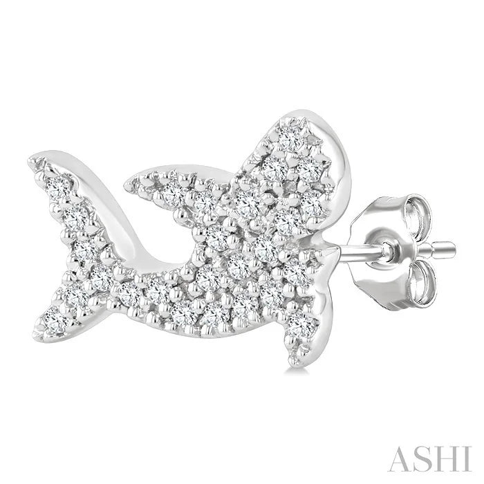 Shark Petite Diamond Fashion Earrings