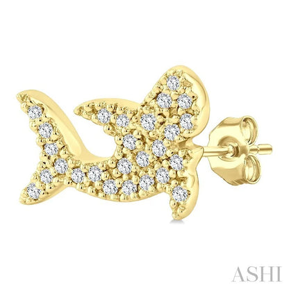 Shark Petite Diamond Fashion Earrings