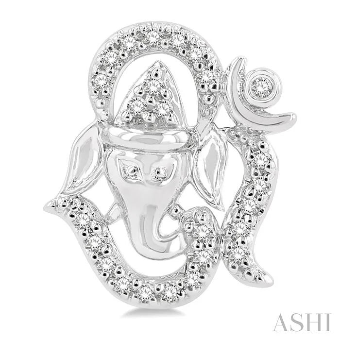 Om Ganesha' Petite Diamond Fashion Earrings