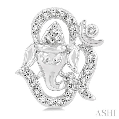 Om Ganesha' Petite Diamond Fashion Earrings