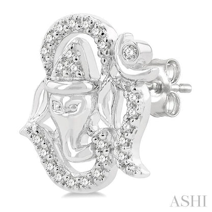 Om Ganesha' Petite Diamond Fashion Earrings