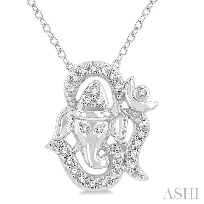 Om Ganesha' Petite Diamond Fashion Pendant