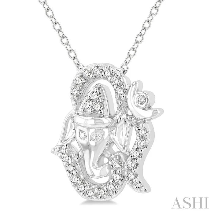 Om Ganesha' Petite Diamond Fashion Pendant