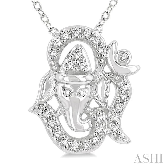 Om Ganesha' Petite Diamond Fashion Pendant