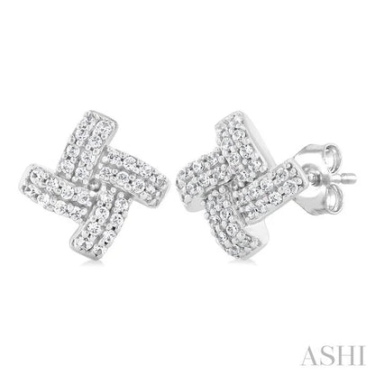 Knot Petite Diamond Fashion Earrings