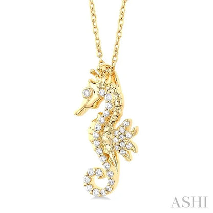 Seahorse Petite Diamond Fashion Pendant