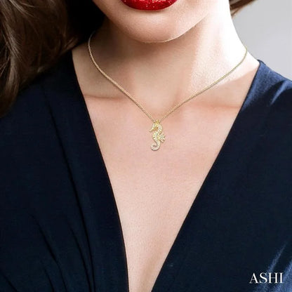 Seahorse Petite Diamond Fashion Pendant