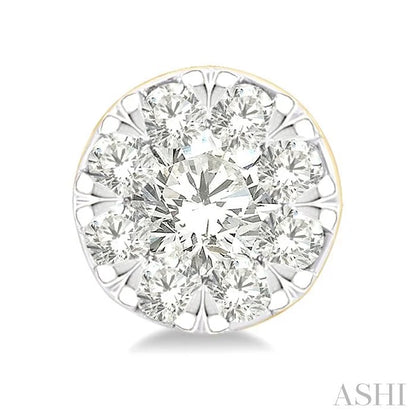 Round Shape Lovebright Petite Diamond Stud Earrings