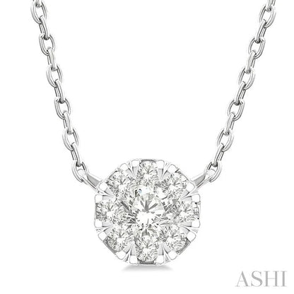 Round Shape Lovebright Petite Diamond Fashion Pendant
