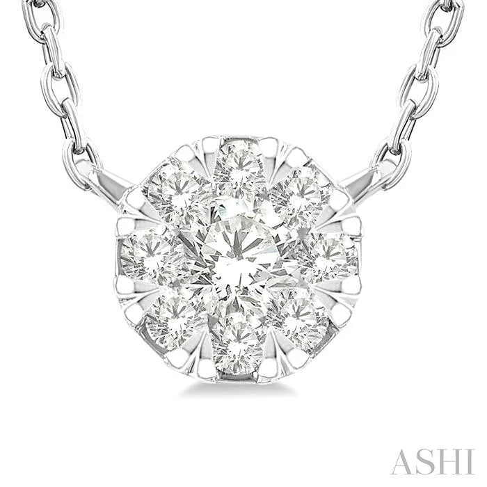Round Shape Lovebright Petite Diamond Fashion Pendant