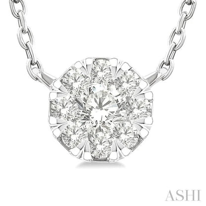 Round Shape Lovebright Petite Diamond Fashion Pendant
