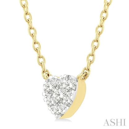 Heart Shape Lovebright Petite Diamond Solitaire Pendant