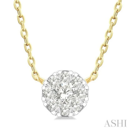 Round Shape Lovebright Petite Diamond Fashion Pendant