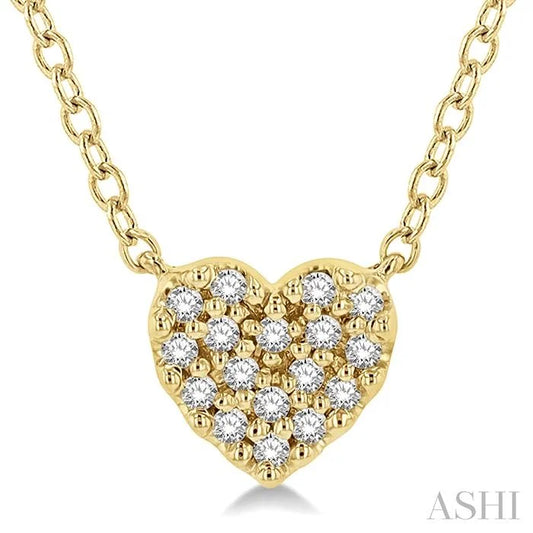 Heart Shape Petite Diamond Fashion Pendant