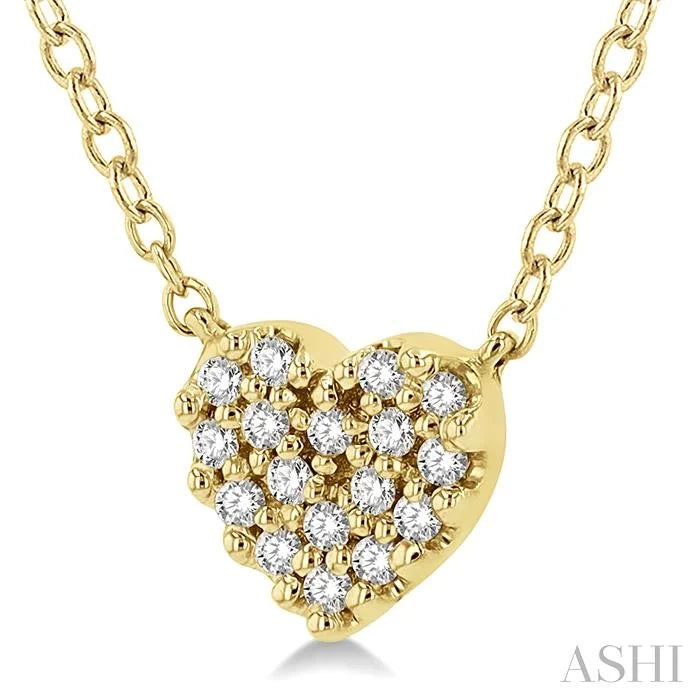 Heart Shape Petite Diamond Fashion Pendant