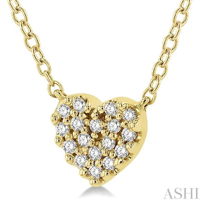 Heart Shape Petite Diamond Fashion Pendant