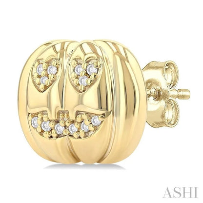 Pumpkin Petite Diamond Fashion Earrings