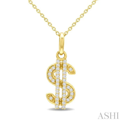 Dollar Diamond Fashion Pendant