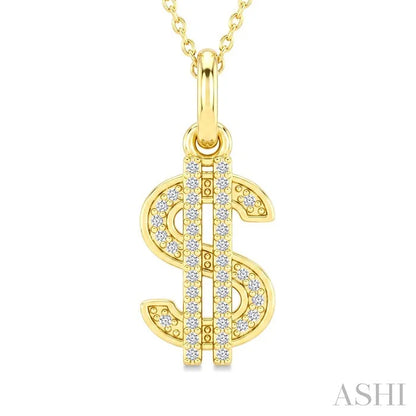 Dollar Diamond Fashion Pendant