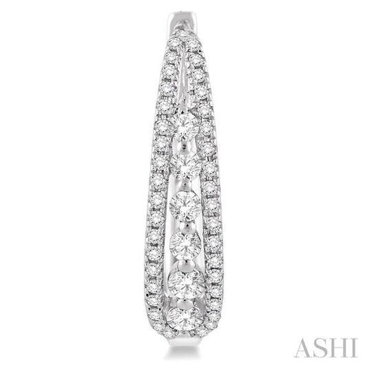 Diamond Hoop Earrings